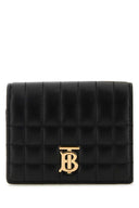 Billetera de cuero nappa de Burberry Black