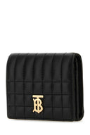 Billetera de cuero nappa de Burberry Black