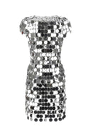 Paco Rabanne Black Maxi Sequins Mini Dress
