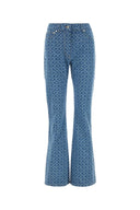 Paco Rabanne gedruckt Denim Jeans gedruckt