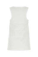 Sportmax White Cotton Blend Supreme Tank Top