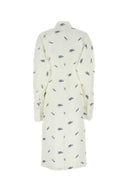 Sportmax Embroidered Linen Blend Briose Shirt Dress