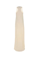 Balenciaga Ivory Satin Long Dress