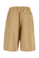 Maison Kitsune Camel Cotton Blend Bermuda Shorts