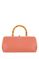 Jil Sander Salmon Leather Small Goji Bamboo Handbag