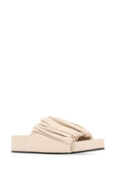 Pantofole in pelle di sabbia Jil Sander