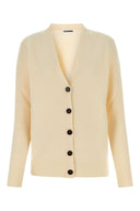 Jil Sander Ivory Wool Cardigan