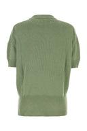 Jil Sander Pastell grønn ullgenser