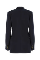 Stella Mc Cartney Navy Blue Polyester Blend Blazer