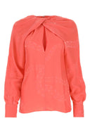 Stella Mc Cartney Salmon Satin Blouse