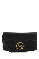 Stella Mc Cartney Black Alter Mat Mini S Wave Wallet
