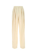 Stella Mc Cartney Sand Viscose Blend Wide Leg Pant
