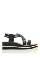 Stella Mc Cartney Sandalias de Elyse de tela de dos tonos