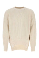 Jil Sander Elfenbein Baumwolle und Wollpullover
