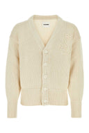 Jil Sander Ivory Cotton Cardigan