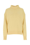 Jil Sander Pastel Yellow Cashmere Blend Oversize Sweater