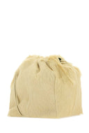 Jil Sander Cream Fur Dumpling Bucket Bag