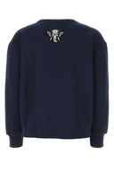 Kenzo Midnight Blue Cotton Varsity Sweatshirt
