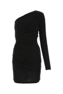 Dsquared Black Crepe a una spalla Mini abito