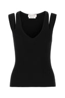 Alexander McQueen Black Viscose Blend Top