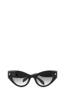 Alexander McQueen Black Acetate Spike Studs Sun Gafas de sol
