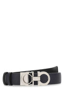 Salvatore Ferragamo Midnight Blue Leather Reversible Belt