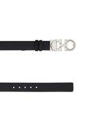 Salvatore Ferragamo Midnight Blue Leather Reversible Belt