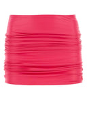 Der Attico Fuchsia Stretch Nylon Minirock