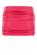Der Attico Fuchsia Stretch Nylon Minirock
