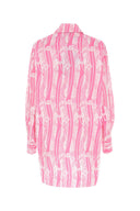 Patou druckte Popelin chemierteres Kleid