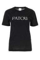 Patou Black Cotton T Shirt