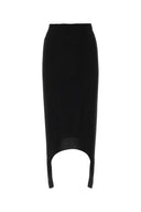 Patou Black Viskose Mischrock