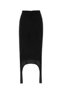 Patou Black Viskose Mischrock