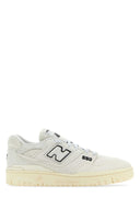 New Balance Ivory Canvas 550 Sneakers