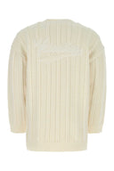 Valentino Garavani Cardigan de lana de marfil