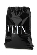 Saco de cuero negro de Valentino Garavani