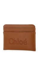 Chloe Caramel Leather Card Holder