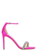 Stuart Weitzman fuchsia sandalias de flamingo