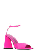 Der Attico Fluo Pink Leder Piper Sandalen