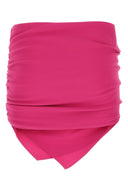 The Attico Tyrian Purple Stretch Polyester Mini Skirt