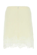 Chloe Ivory Wool Mini Skirt