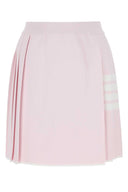 Thom Browne Pastel Pink Viscose Blend Mini Skirt