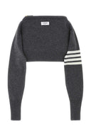 Thom Browne Melange Grey Wool Clutch