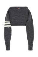 Thom Browne Melange Grey Wool Clutch