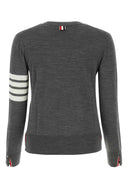 سترة من الصوف باللون الرمادي الداكن من توم براون