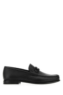 Salvatore Ferragamo Black Leather Loafers