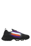 Zapatillas de colisión de colisión de goma negra prada