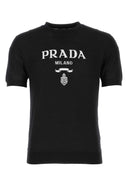 Koszulka czarnej wełny Prada
