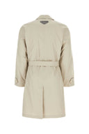 Prada Dove Grey Cotton Blend Overcoat