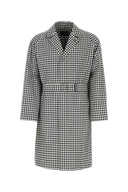 Prada Embroidered Cotton Overcoat